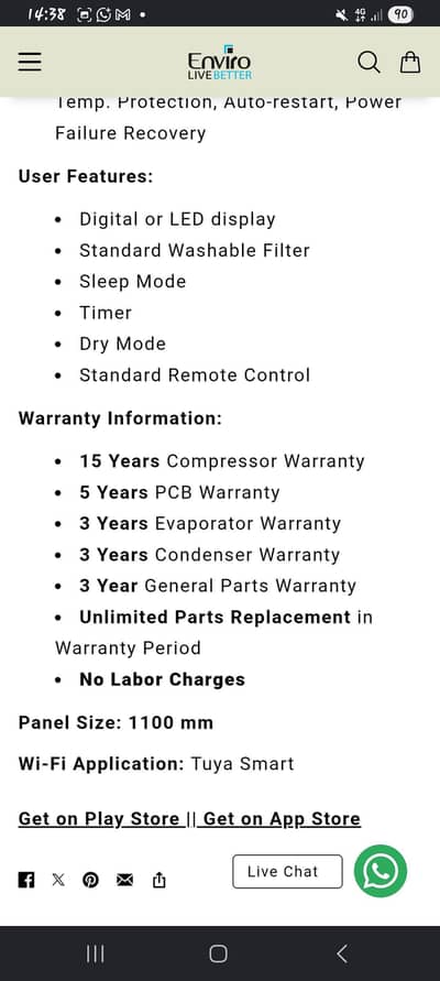 Enviro EAC-18E BRAND NEW