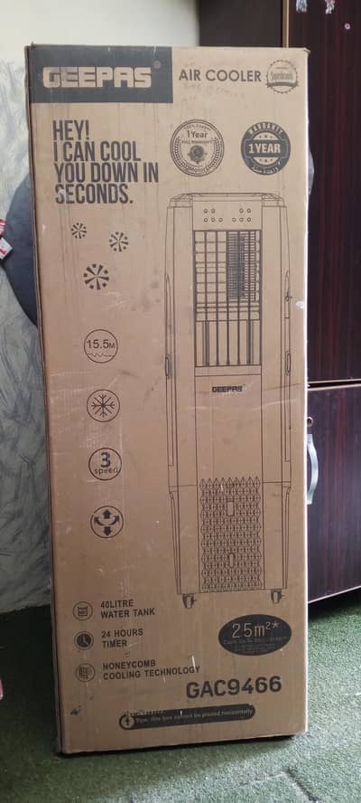 GEEPAS PORTABLE AC WITH COOLER
