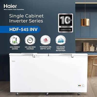 haier 545 inverter freezer available for easy monthly instalment