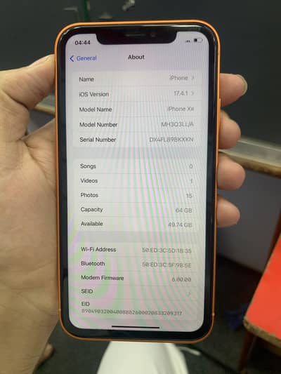 I phone xr convert. 64gb bayy pass  03271481898