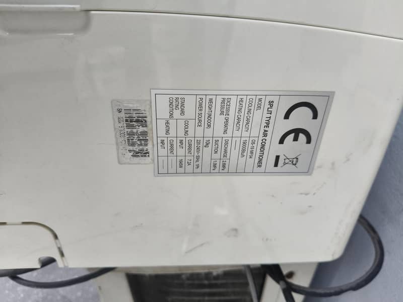 Ac split 1.5 to Orient 13