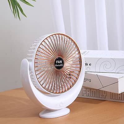 Adjustable highest speed Table fan Silent DC motor direct USB power