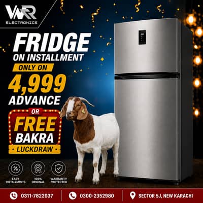 fridge on Installment in Karachi monthly Installments free Bakra offer