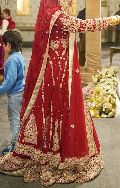 brand new bridal lehenga  medium size red color