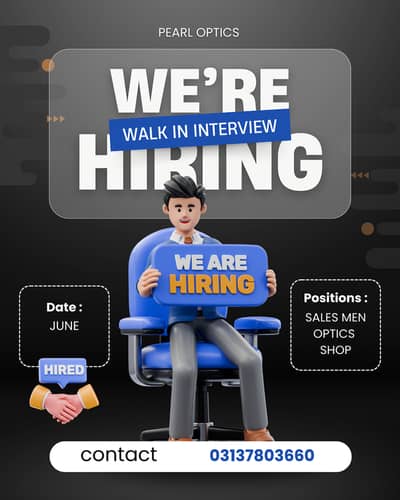 Sales Person for Optics Shop