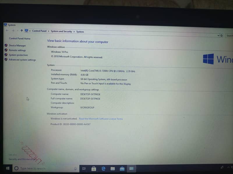 core i5-7th generation 1