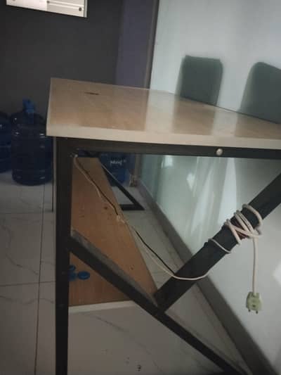 office table used  best  sheet  and  under switch wire electric