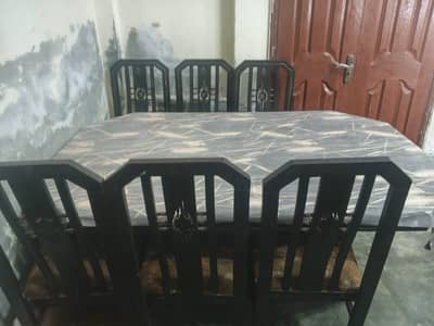 Dining Table with 6 Chairs for Sale