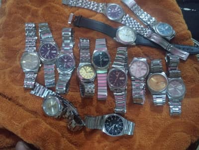 lot of Seiko 5 automatic watch 7s26 dual window watch 7s36