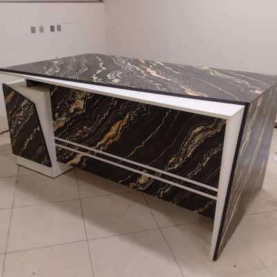 Executive Office Table – Premium Marble Finish | Almost New