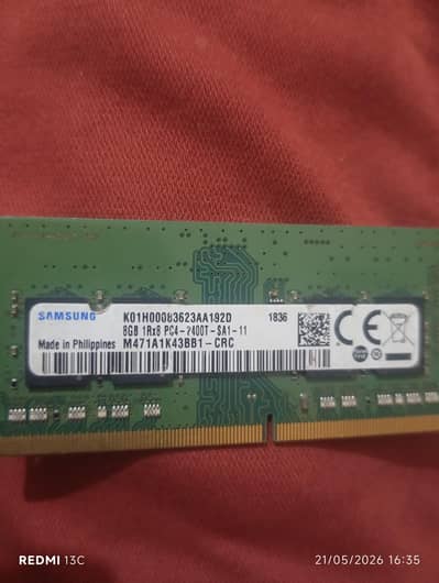 Laptop RAM 8 GB 2 pcs