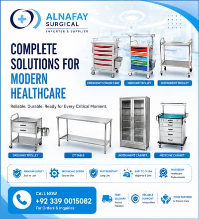 Emergency Crash Cart Medicine Trolley Instrument Cabinet Dressing OT