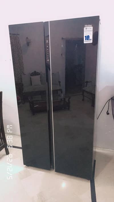 haier side by side double door fridge