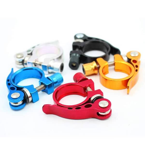 Seat Clamp New Quick-Release Aluminum Alloy Bicycle Seat Post Clamp Cycle For all sizes Best Complete set