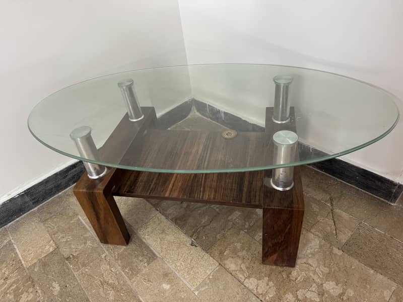 Centre table with 2 side tables 0