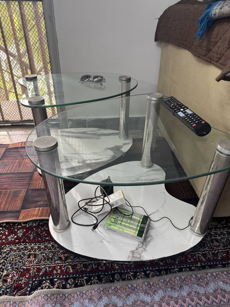 Centre table with 2 side tables 2