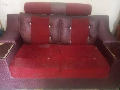 Used sofa set with covers