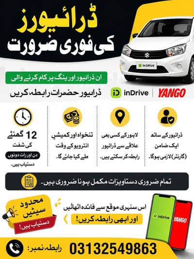 required drivers for indrive