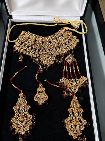 Bridal Jewellery Set | Necklace Set with Jhoomar | Wedding Jewellery