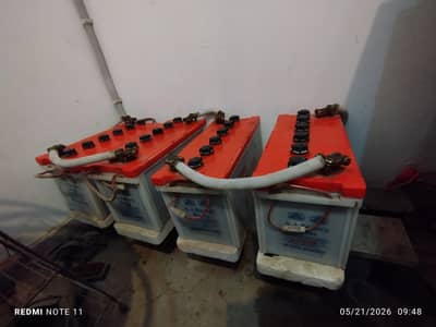 4 Batteries of 150HP Exide Deep cycle in open warranty card