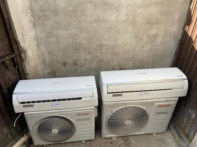 sharp DC inverter 1.5 ton+ 1 ton heat n cool