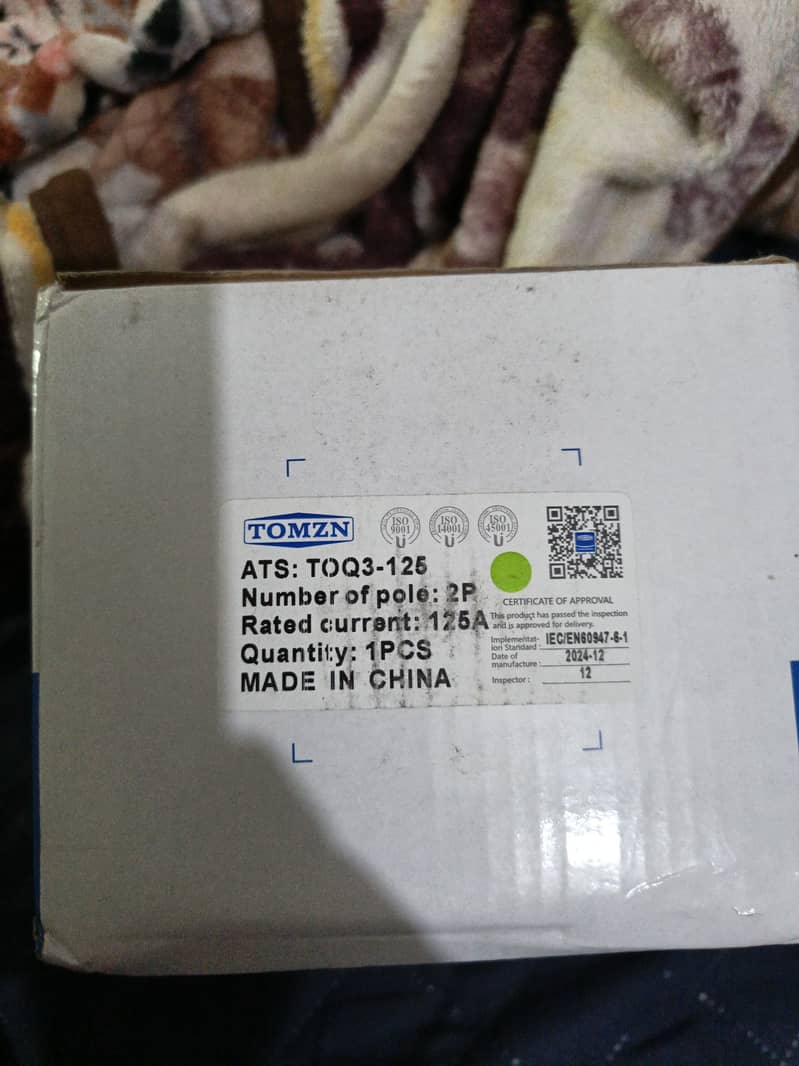 ATS switch Auto  conversion 125 amp boxpacked 1