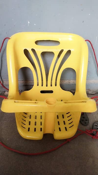 Kids Hanging Swing Chair – Strong Plastic Baby/Children Swing (Yellow)