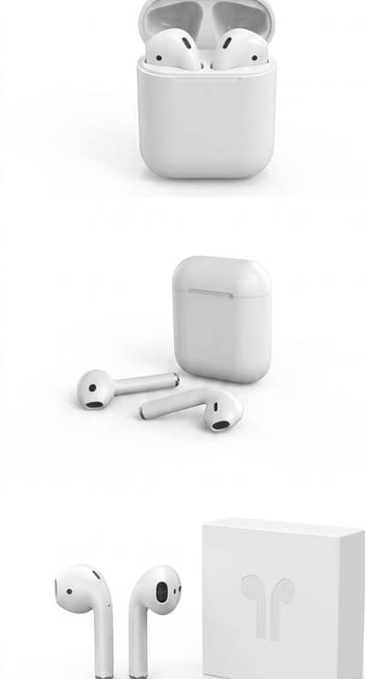 i12 TWS Wireless Earbuds - Matte White Edition