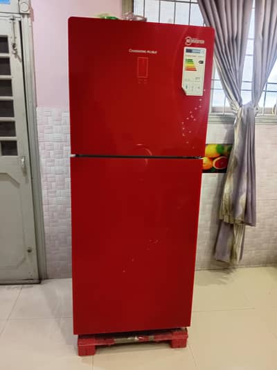Changhong Ruba red inverter refrigerator new condition 6 months used