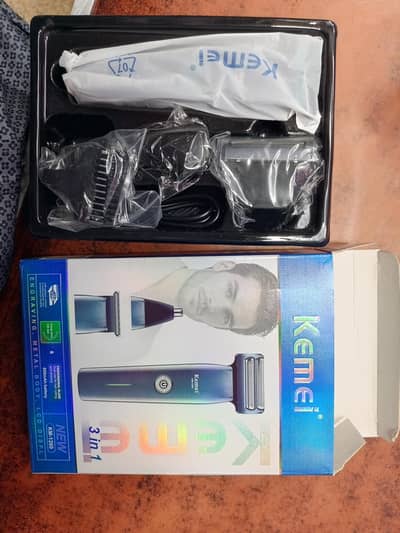 Original 3-in-1 Kemei KM-1260 Hair Trimmer Machine