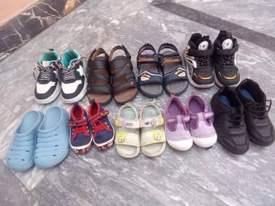 baby girl and boy shoes.