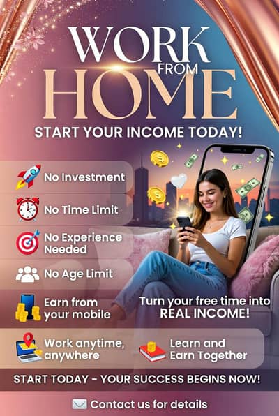online work from woman