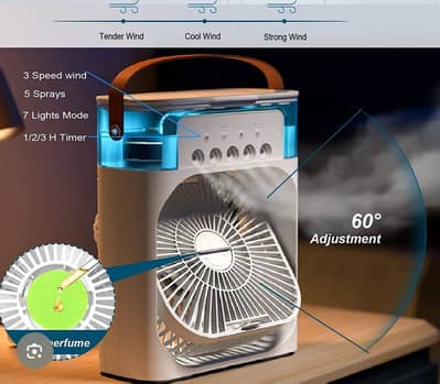 Cooling mist fan