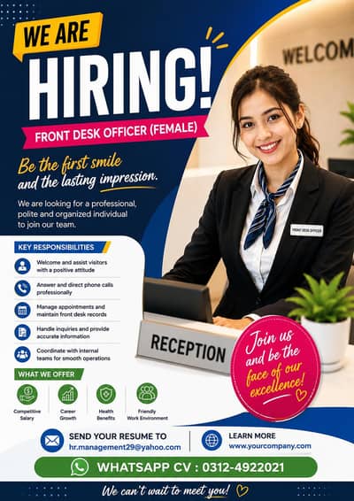 Front Desk Officer (Female)