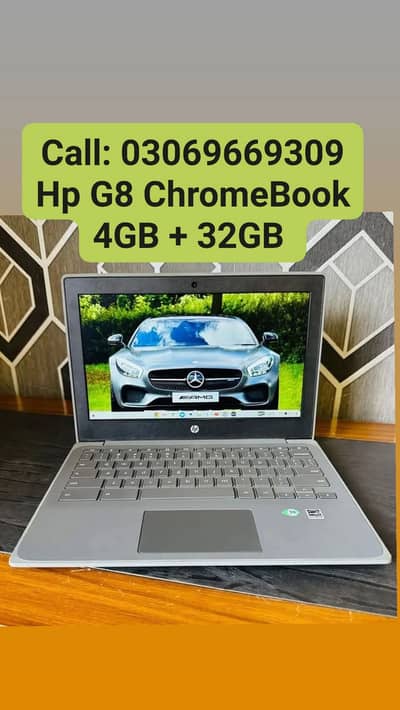 Hp G8 Celeron ChromeBook 4GB Ram 5HRS Backup Warranty