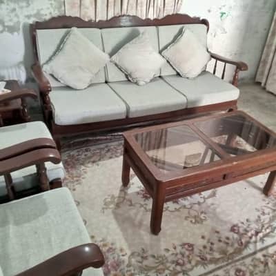 sofa with table set for sale