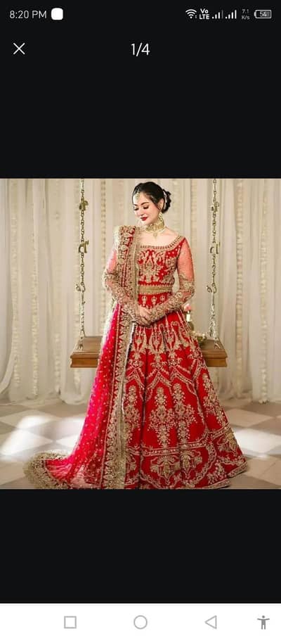 Bridal Lehenga For Sale Only 5 hours used condition 10/10