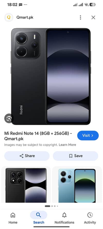 redmi note 14 256gb full box