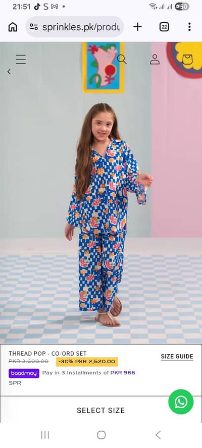 sprinkles brand girl cord set