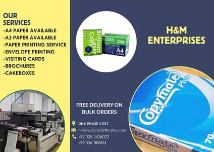 All kinds of Paper Available