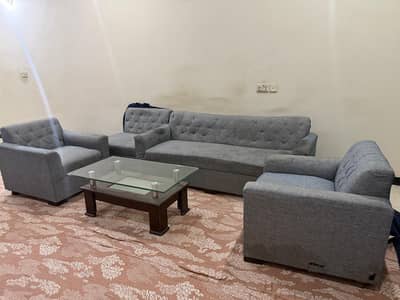 sofa set 6 seter  condition 10/8  with 2 tables