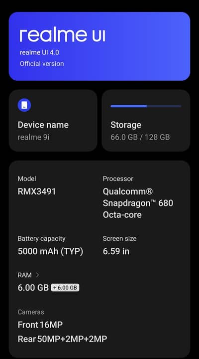 Realme 9i excellent device Exchange possible