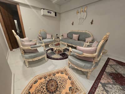 Fully Furnished 3-Bed Luxury Corner Apartment with Double Parking Galleria, Behria Enclave
