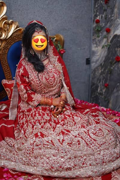 red lhaga for bridals