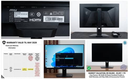 MSI MAG 273QP 27" 2K QD-OLED 240Hz High-End Gaming Monitor