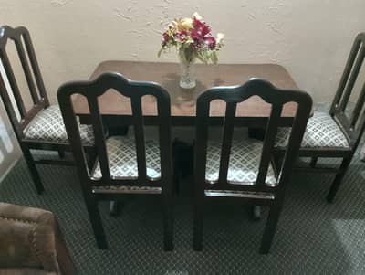 4 Chairs Dinning Table Set
