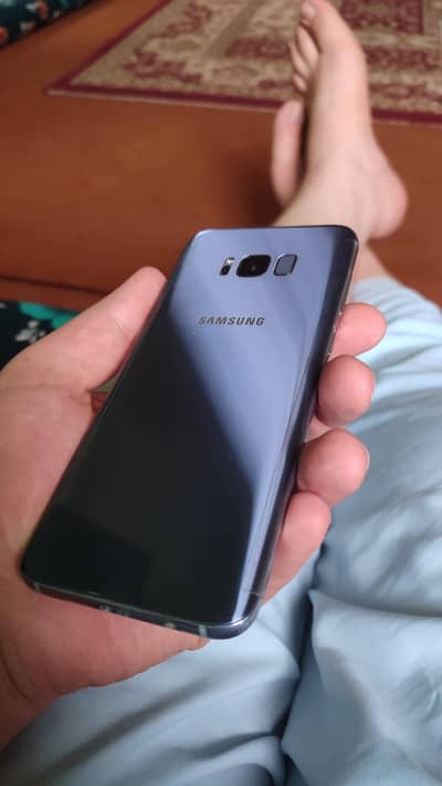 Galaxy s8 plus with box single sim official Approved 4/64