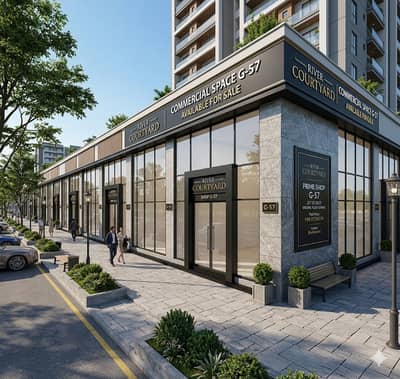 Prime Ground Floor Corner Shop (G-57) River Courtyard, Bahria Town Phase 7