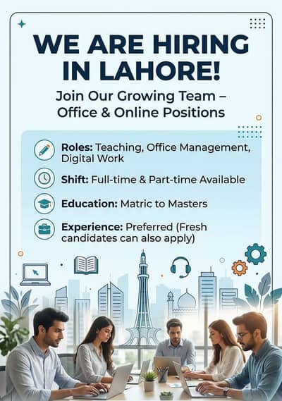 Office & Online Work Jobs Available – Male/Femal