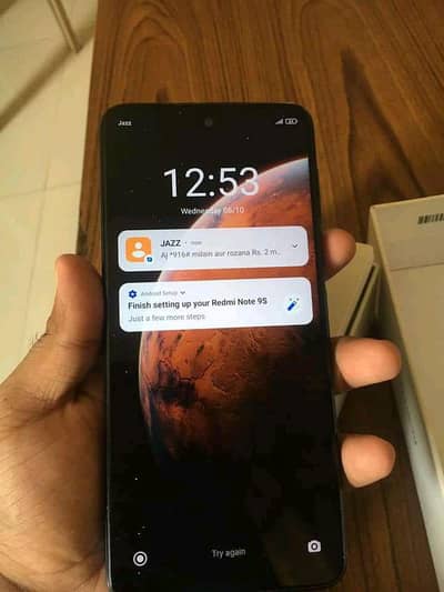 Redmi Note 9S 8Gb Ram 128 GB memory PTA approved. 0328=610=2363